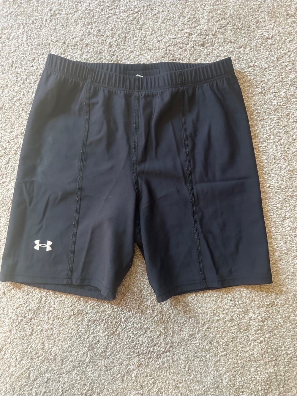 Black Under Armour Black Performance Compression Shorts Sz SM